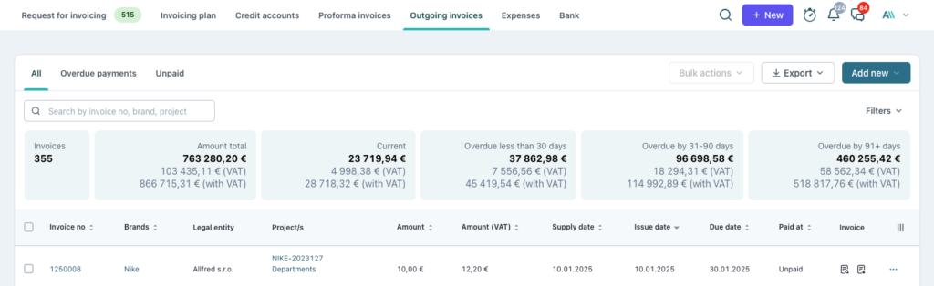 enhanced invoice summary VAT amount